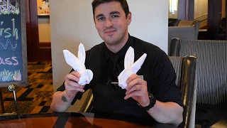 How to Fold Easter Bunny Napkins