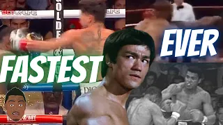 (PROOF!) Comparing Ryan Garcia FAST PUNCH to Roy Jones, Ali and Bruce Lee!