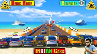 GTA 5 Indian Cars Vs Blender Drag Race Challenge GTA 5