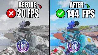 🔧RAINBOW SIX SIEGE: HOW TO FIX FPS DROPS & BOOST FPS ON LOW END PC | LAG FIX✅(UPDATED 2023)