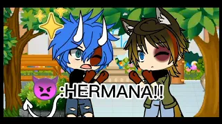 MEME//Nadie se mete con mi hermano 🤼‍♀️👫👨‍👩‍👧//GACHA 😈👊