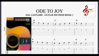 ODE TO JOY - Beethoven - Hal Leonard Book 1 ( Guitar Notes TAB Chords )