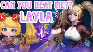 Can u beat Layla???#mobilelegends #mlbb #laylagaming #youtubevideo