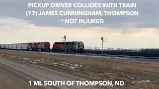 UPDATE: Thompson Man Escapes Injury In Collision With Train