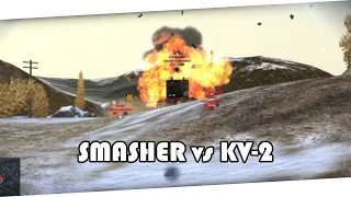 SMASHER vs KV-2 | WoT Blitz