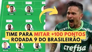 (+90 PONTOS) Time para MITAR na Rodada 9! - Cartola FC 2023