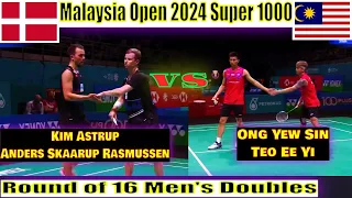 Dramatic Finish: Ong Yew Sin & Teo Ee Yi Triumph in Malaysia Open 2024 Round of 16