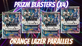 2021 Prizm Football Blaster Boxes (X4) - TLAW! - Orange Lazer Parallels