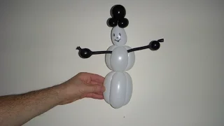 Снеговик из шариков