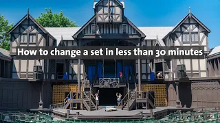 Changeover Time Lapse in the Allen Elizabethan Theatre