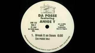 Da Posse - Break It On Down (krazee mix) Clubhouse records 1989