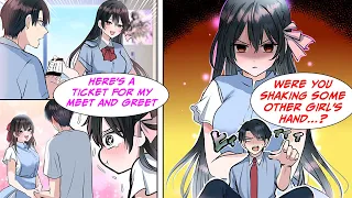 [Manga Dub] My childhood friend is an idol and asks me to come her meet and greet, but she sees me..