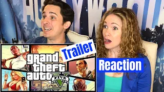 Grand Theft Auto 5 All Trailers Reaction