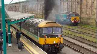 A Very SMOKEY SCOTRAIL CLASS 47, The Log Train And A CLASS 67 & 66 RAILTOUR At Carlisle!! | 29/3/24.