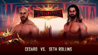 Cesaro vs Seth Rollins - Wrestlemania 37 - WWE 2K20