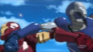Iron Man anime cool song and fight scene