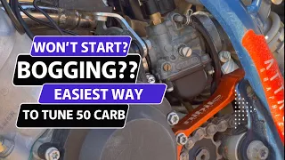 The easiest way to tune the ktm 50 carb and get your bike running right!