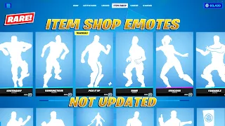 All Item Shop Emotes Still Not Updated (Rare)! Fortnite