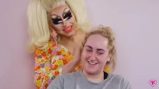 Trixie repeating stories but just during both of Brittany's drag transformations
