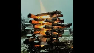 Massive Log Bonfire