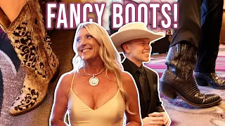 Asking Folks about their Fancy Dress Cowboy Boots!