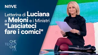 Che tempo che fa | Letterina di Luciana Littizzetto a Meloni e i Ministri "Lasciateci fare i comici"