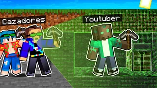 YOUTUBERS vs CAZADORES pero CON X-RAY en MINECRAFT 💎😱