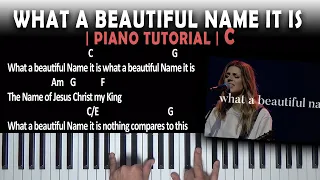 What a Beautiful Name | Key of C | Beginner Piano