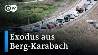 Berg-Karabach: Zehntausende Armenier sind auf der Flucht | DW News