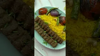 Chelo Kabab With Saffron Rice Recipe | BBQ Special #shorts