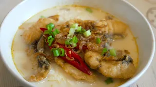 fish beehoon soup made easy | 鱼肉米粉汤 | Cooking Ah Pa