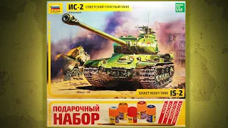 Сборка модели советского тяжелого танка ИС-2 в масштабе 1/35