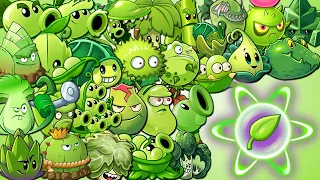 Plants vs Zombies 2 Final Boss - All GREEN Plants Power Up vs All Zombot Fight!