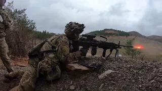 U S  Army conduct a platoon live fire exercise on Mar  3, 2020