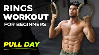 Gymnastic Rings Workout for Beginners | Best PULL Day Exercises