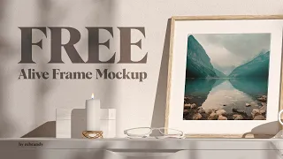 Free Alive Frame Mockup Presentation