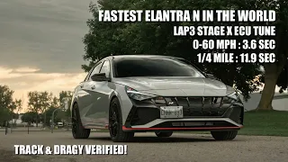 THE FASTEST ELANTRA N IN THE WORLD - 1/4 MILE TRACK & DRAGY VERIFIED