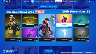 RAREST ITEMS IN THE GAME RETURN! Fortnite item shop. (26th December 2022)