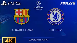 FIFA 22 - Barcelona Vs. Chelsea - Champions League 22/23 - PS5 4k Video Gameplay