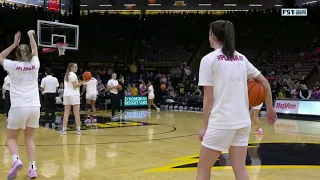 😂 Caitlin Clark's Team Attempts To Make Logo 3 Where She Broke NCAA Scoring Record | Iowa Hawkeyes