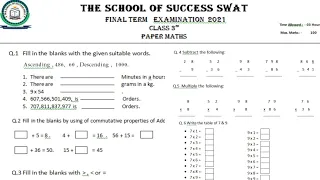 How to Create Maths Question Paper for Primary Classes In Ms Word | Technical Rehan Haidar.