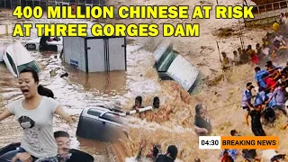 400 million chinese are at risk as catastrophic flooding threatens Three Gorges Dam #3gorgesdam