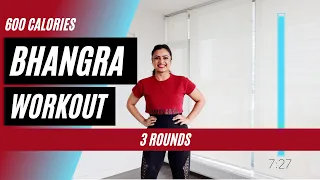 600 Calorie BhangraFit Workout | Fat Burning Dance Workout | DJ Frenzy #BhangraFit #JassieGill