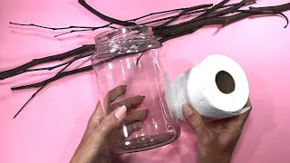 Toilet paper, dry branches and a glass jar / you won't believe it !!