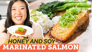 Air Fryer Honey and Soy Marinated Salmon  | Cooking with Cosori