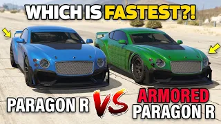 GTA 5 ONLINE - PARAGON R VS PARAGON R ARMORED (WHICH IS FASTEST?)