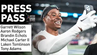 Garrett Wilson Explains What It's Like Playing With Aaron Rodgers | NY Jets Press Conferences