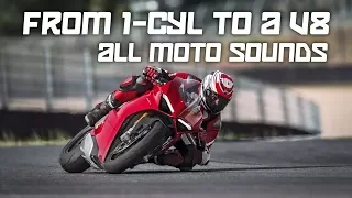 All Motorcycle Engine Sounds (from 1-cylinder to a V-8)