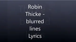 Robin Thicke blurred lines lyrics (HD)