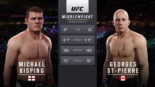 UFC2 .Турнир UFC 217.Бой за пояс. Michael Bisping-Georges ST-Pierre .